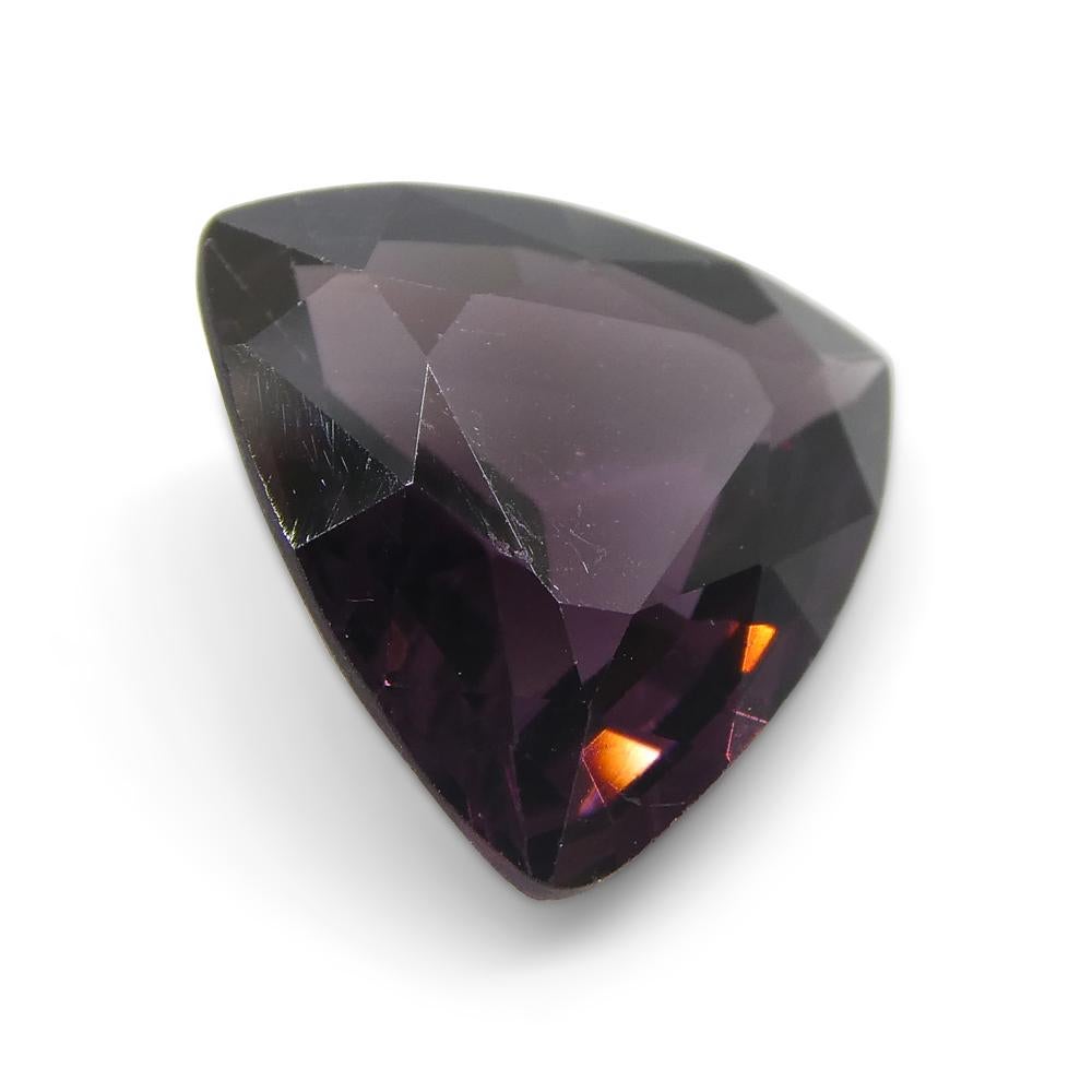 4.65ct Trillion Purple Spinel de Birmanie en vente 6