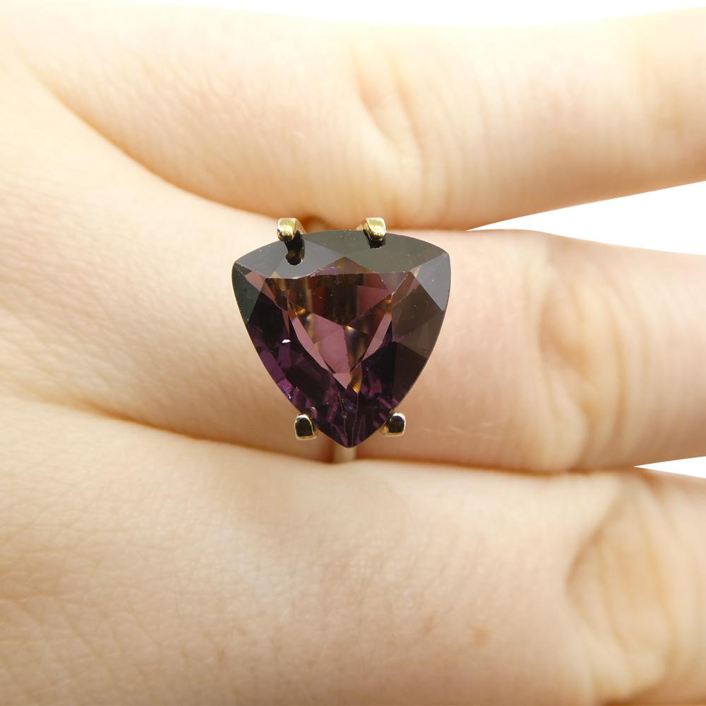 4.65ct Trillion Purple Spinel de Birmanie en vente 9