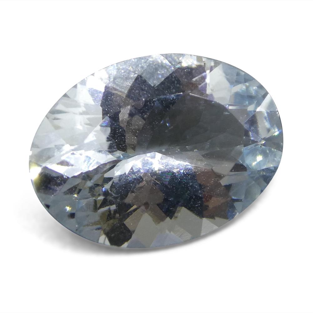 4.66 Ct Oval Aquamarine In New Condition For Sale In Toronto, Ontario