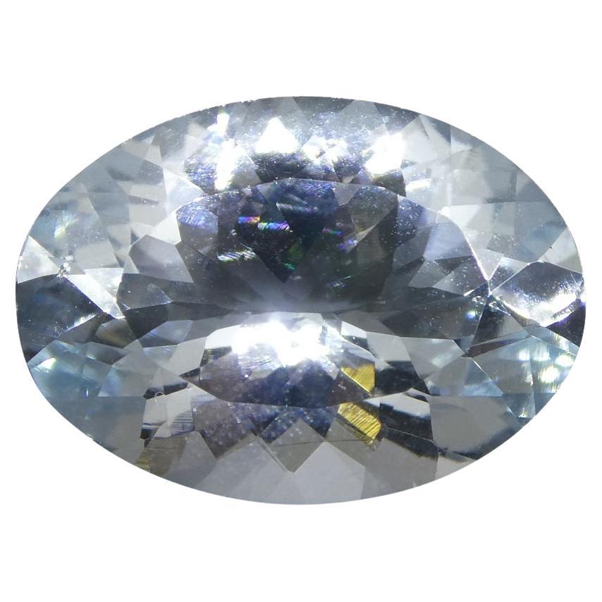 4.66 Ct Oval Aquamarine For Sale