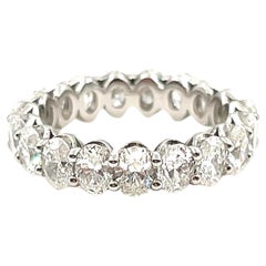 4.66 ct Oval Diamond Eternity Band
