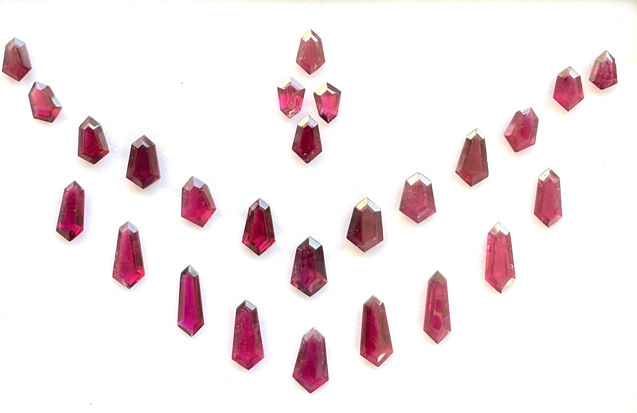 46.62 Carats Rubellite Layout Top Quality Tourmaline Fancy Cutstones Natural gem 2