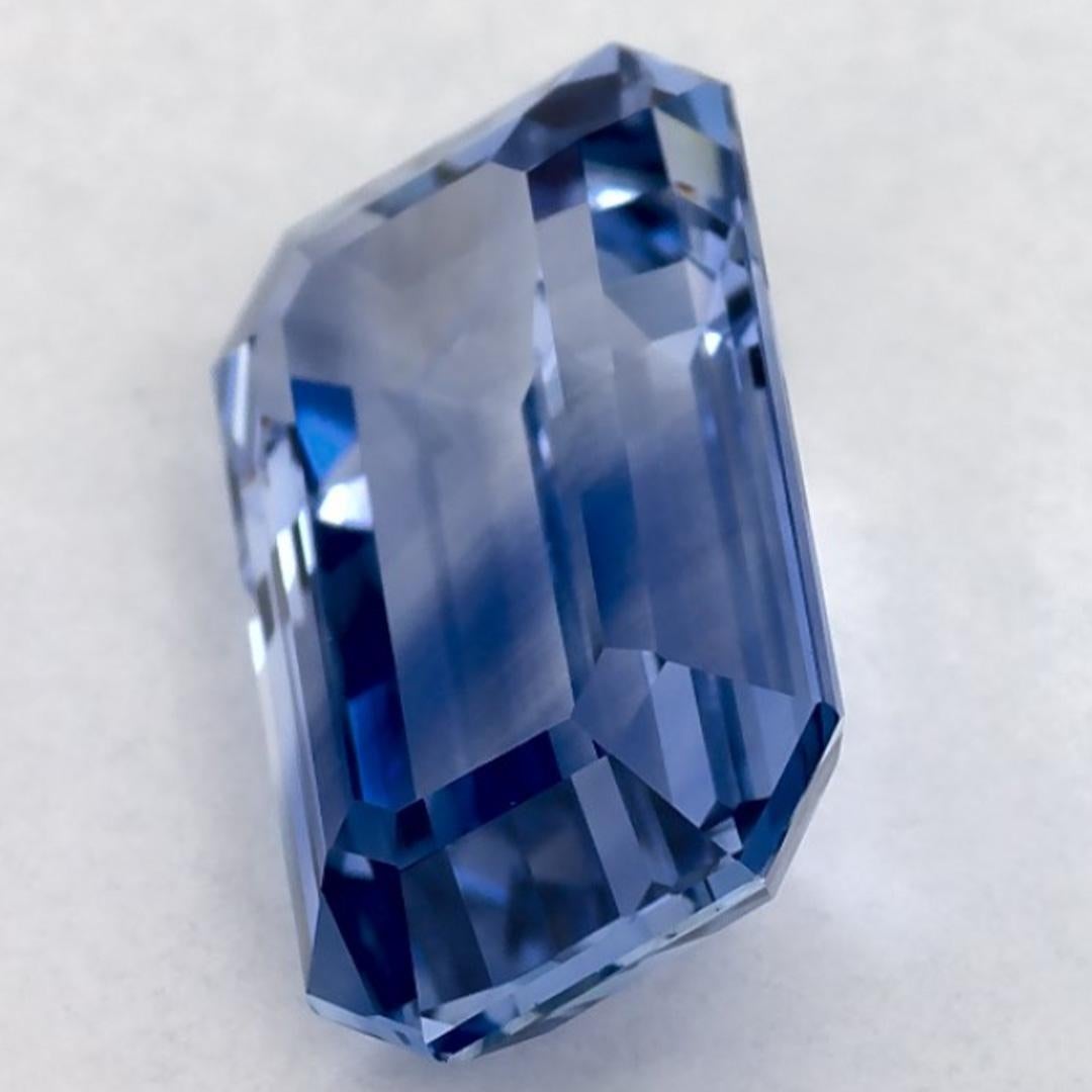 Pierre précieuse taille octogonale saphir bleu 4.67 carat Neuf - En vente à Fort Lee, NJ