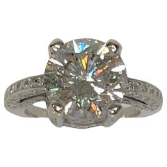 Anillo de compromiso de diamantes de 4,67 ct