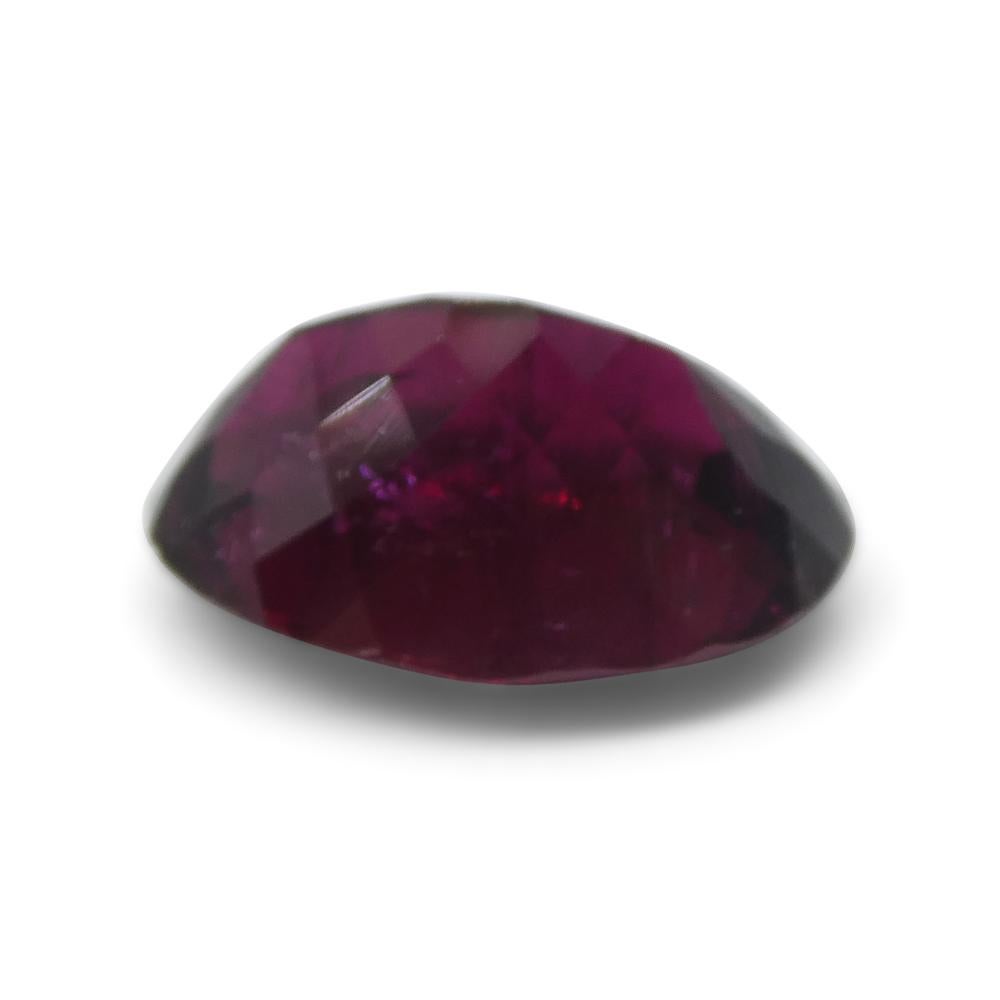 4.67ct Oval Red Rubellite Tourmaline from Brazil For Sale 7