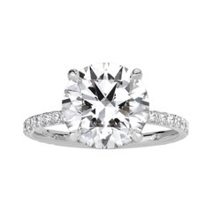 4.67ct Round Brilliant Cut Diamond Engagement Ring