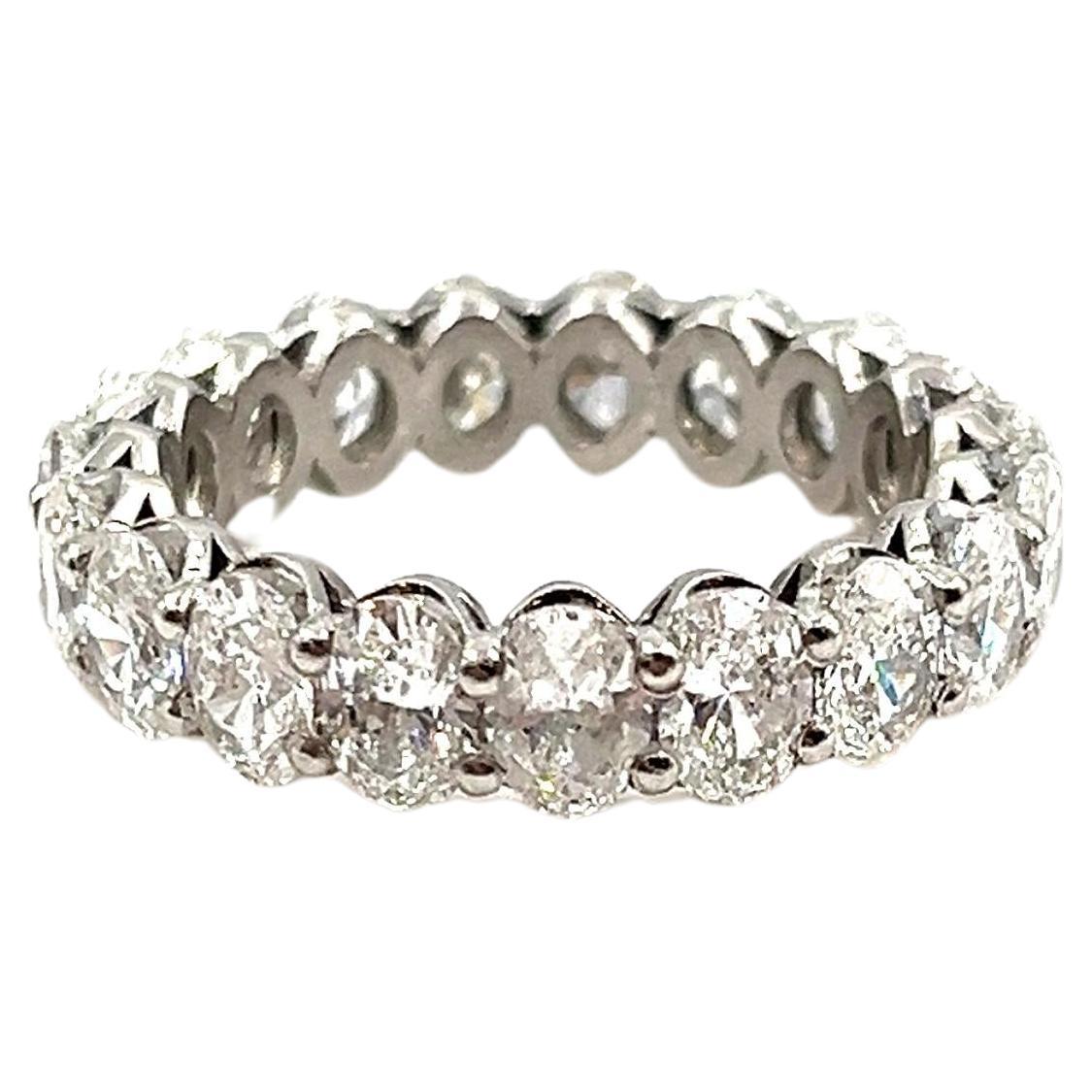 4.68 ct Oval Diamond Eternity Ring