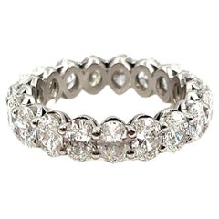 4.68 ct Oval Diamond Eternity Ring