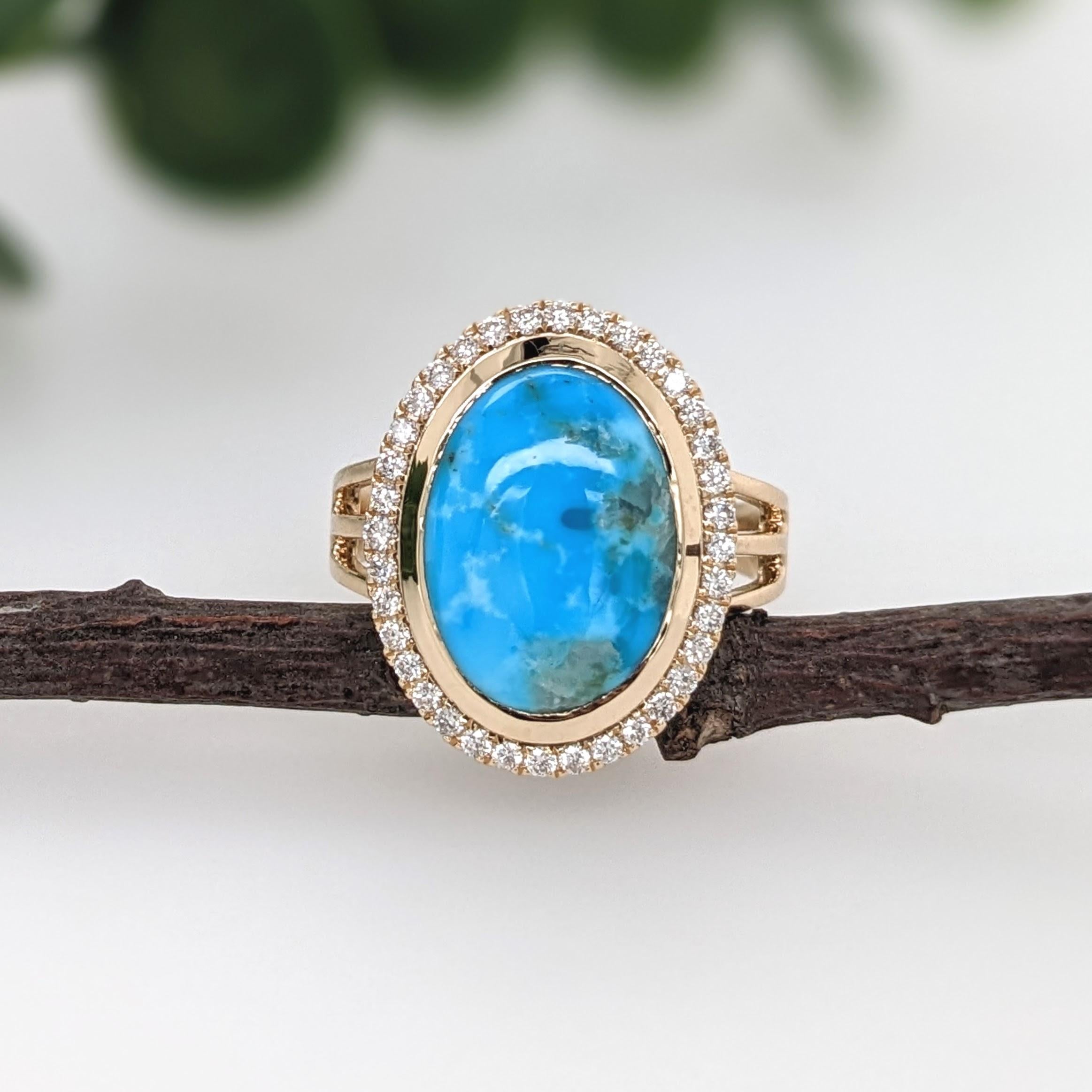 This 14k solid Gold ring features a beautiful 14x10mm Turquoise center stone with a split shank. This unique piece is perfect for daily wear.

Specifications

Item Type: Ring
Center Stone: Turquoise
Treatment: Impregnated
Weight: 4.68ct
Head size: