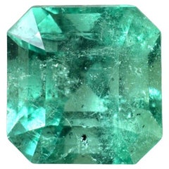 4,69 Carati 10x10 Smeraldo colombiano lentigginoso - Taglio Asscher con angoli tagliati Maggio