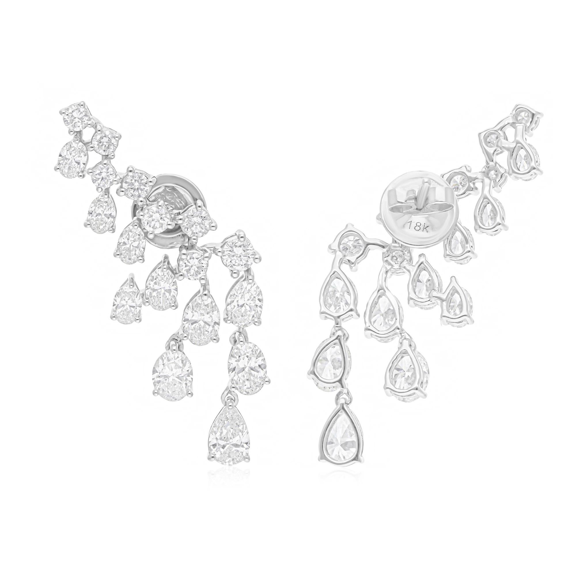 Cast from 18-karat gold, these exquisite earrings are handset with 4.69 carats of sparkling diamonds.

FOLLOW SPECTRUM JEWELS storefront to view the latest collection & exclusive pieces. Spectrum Jewels is proudly rated as a Top Seller on 1stdibs