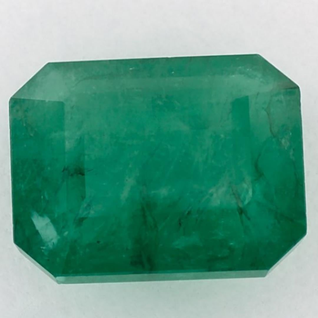 Women's 4.69 Ct Emerald Octagon Cut Loose Gemstone For Sale