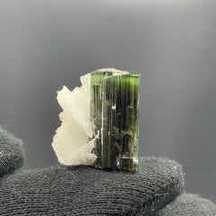 46.95 Cts Lovely Tourmaline With Albite Specimen From Stak Nala Valley, Pakistan