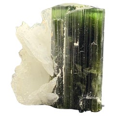 46.95 Cts Lovely Tourmaline With Albite Specimen From Stak Nala Valley, Pakistan