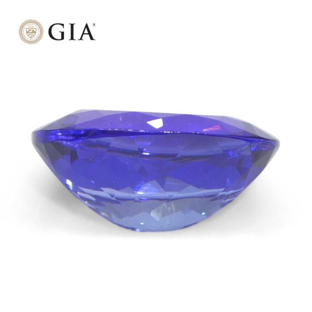 4.69ct Oval Blue-Violet Tanzanite GIA Certified Tanzania   For Sale 5