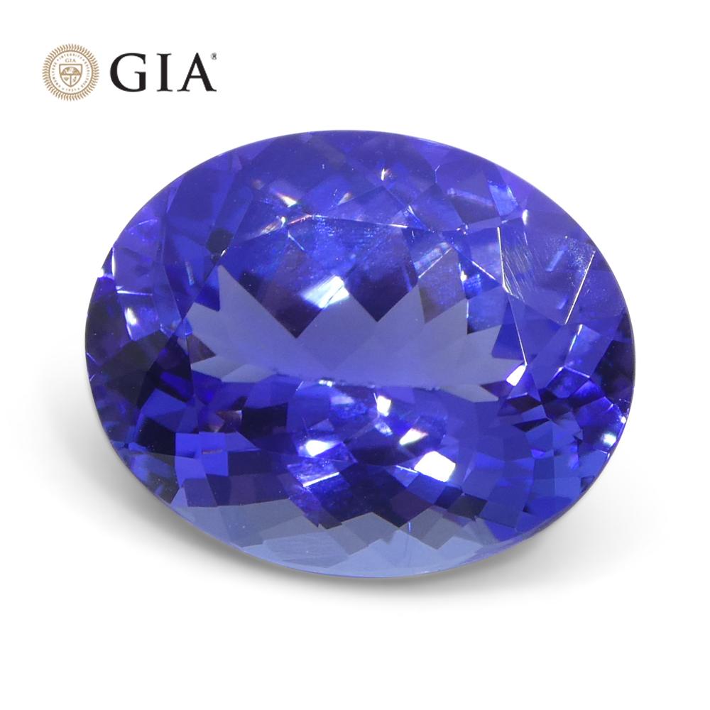 4.69ct Oval Blue-Violet Tanzanite GIA Certified Tanzania   For Sale 6
