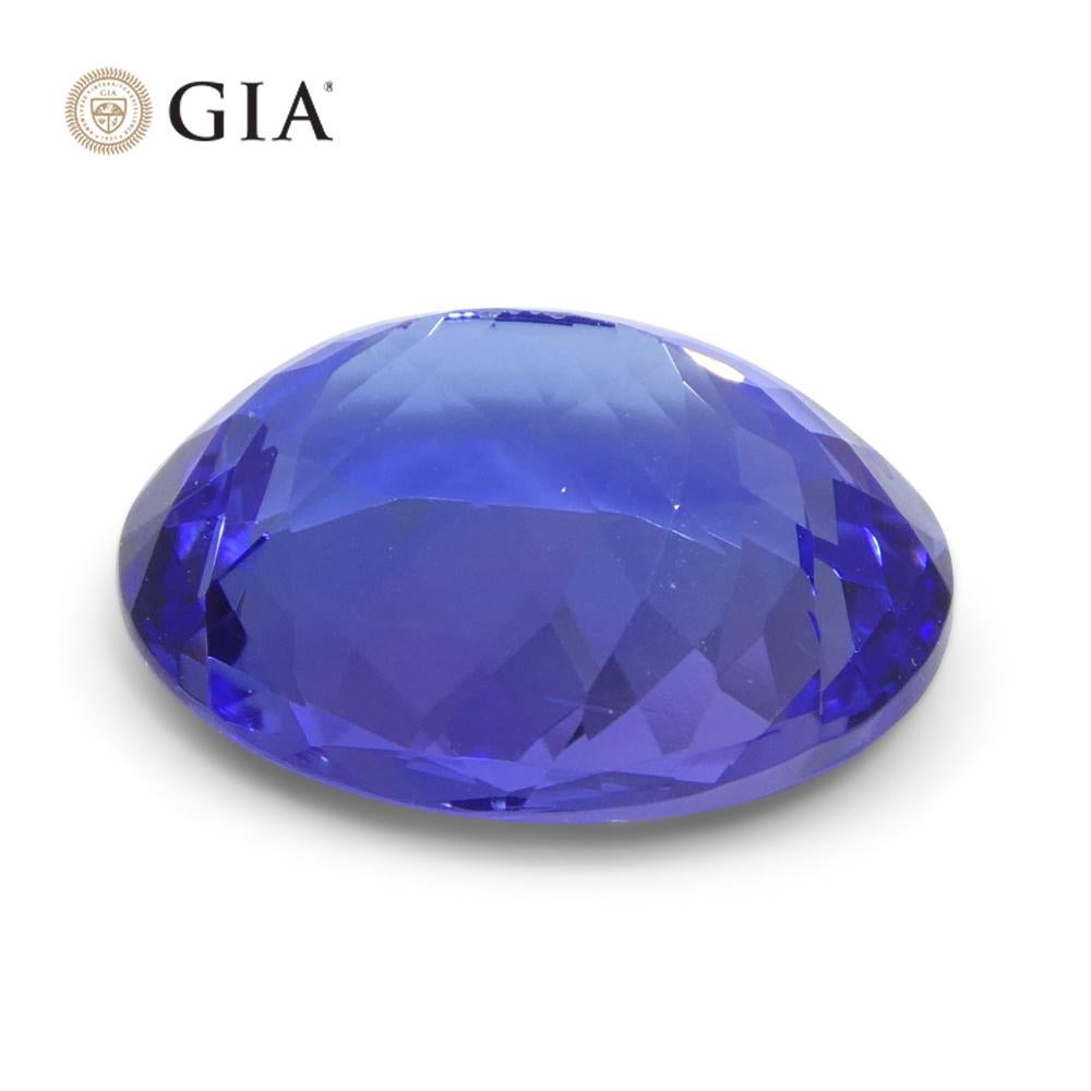 4.69ct Oval Blue-Violet Tanzanite GIA Certified Tanzania   For Sale 7