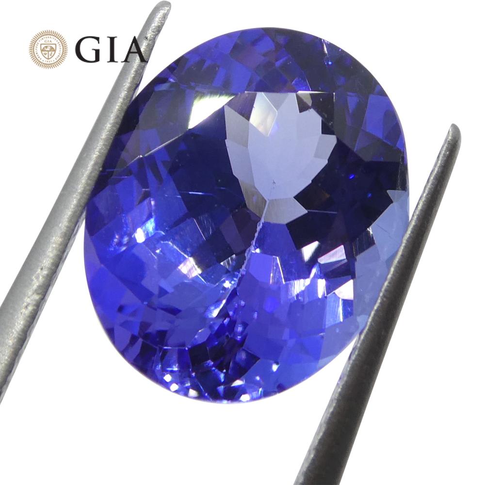 4.69ct Oval Blue-Violet Tanzanite GIA Certified Tanzania   For Sale 8
