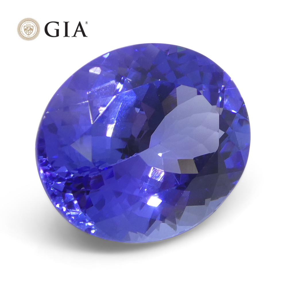 4.69ct Oval Blue-Violet Tanzanite GIA Certified Tanzania   For Sale 4