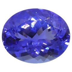 4,69 Karat Oval Blau-Violet Tansanit GIA zertifiziert Tansanit  