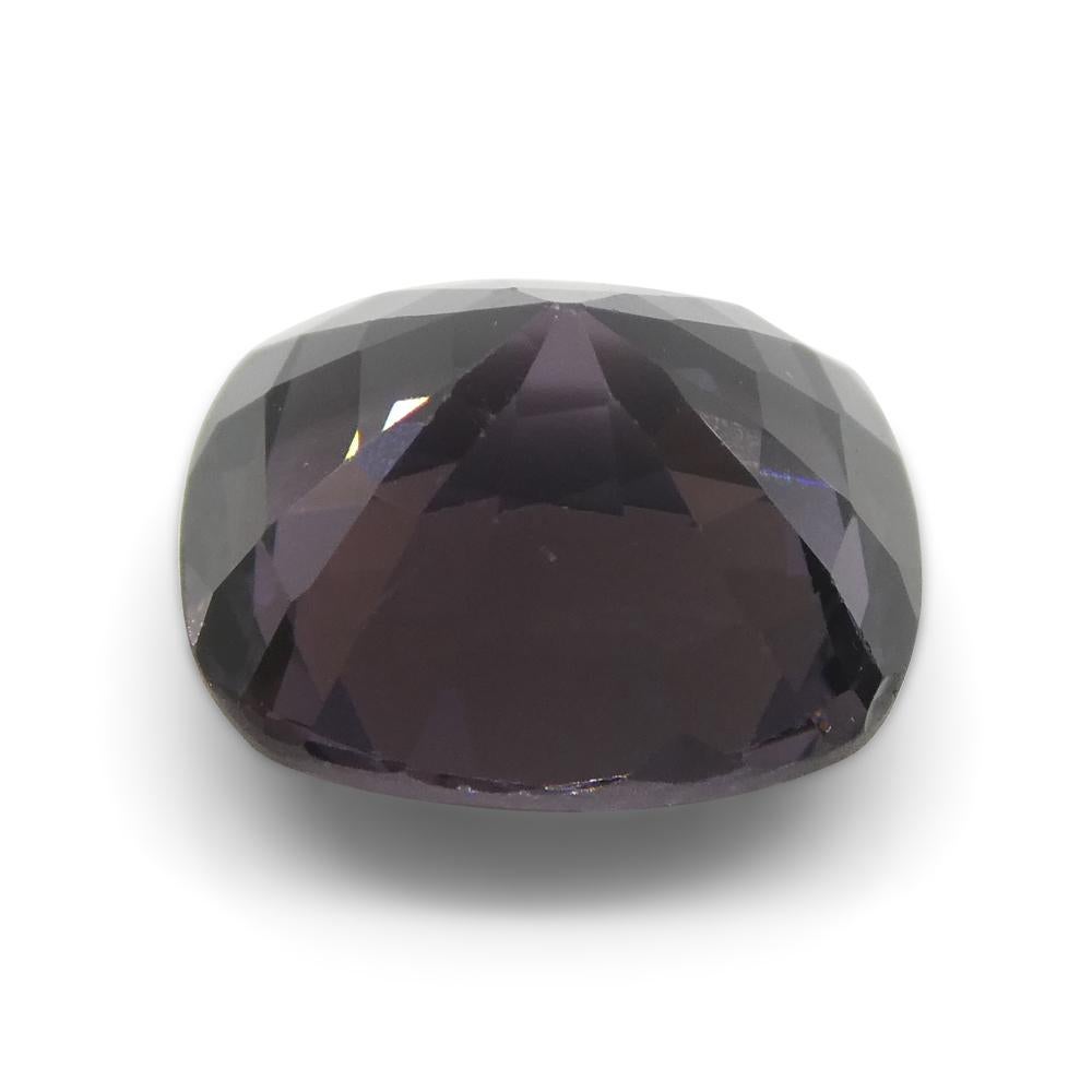 4.69ct Spinello viola rettangolare a cuscino dalla Birmania in vendita 6