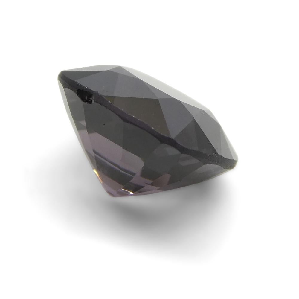 4.69ct Spinello viola rettangolare a cuscino dalla Birmania in vendita 7