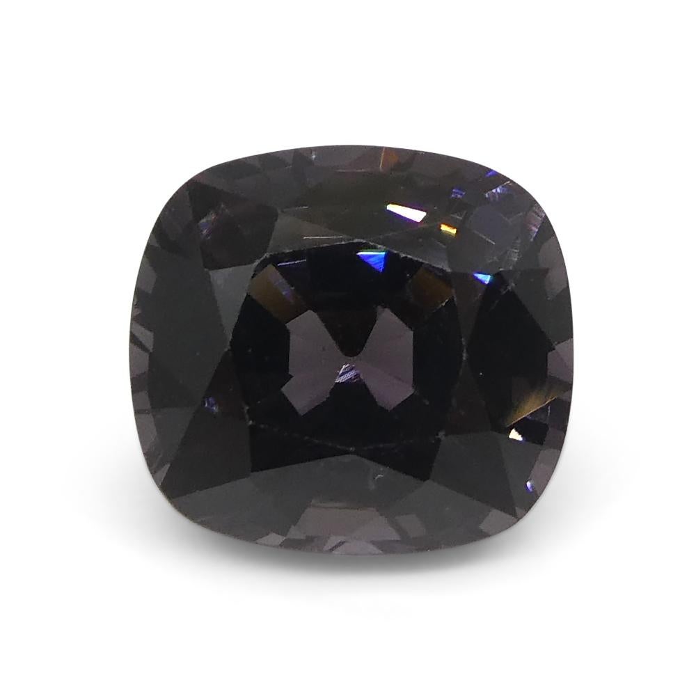 4.69ct Spinello viola rettangolare a cuscino dalla Birmania in vendita 10