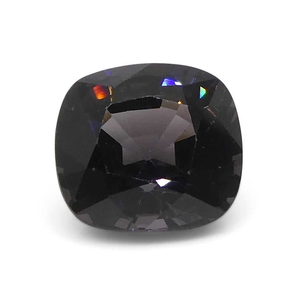 4.69ct Spinello viola rettangolare a cuscino dalla Birmania in vendita 11