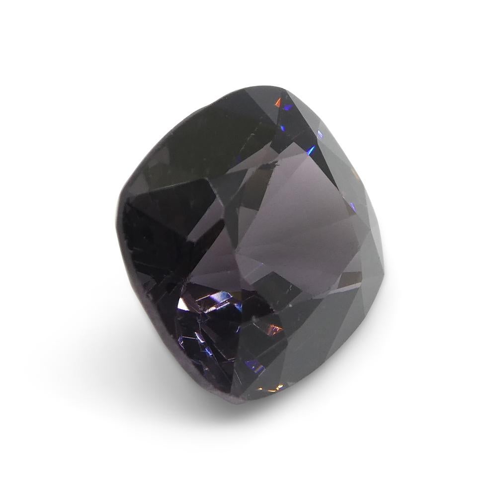4.69ct Spinello viola rettangolare a cuscino dalla Birmania in vendita 2