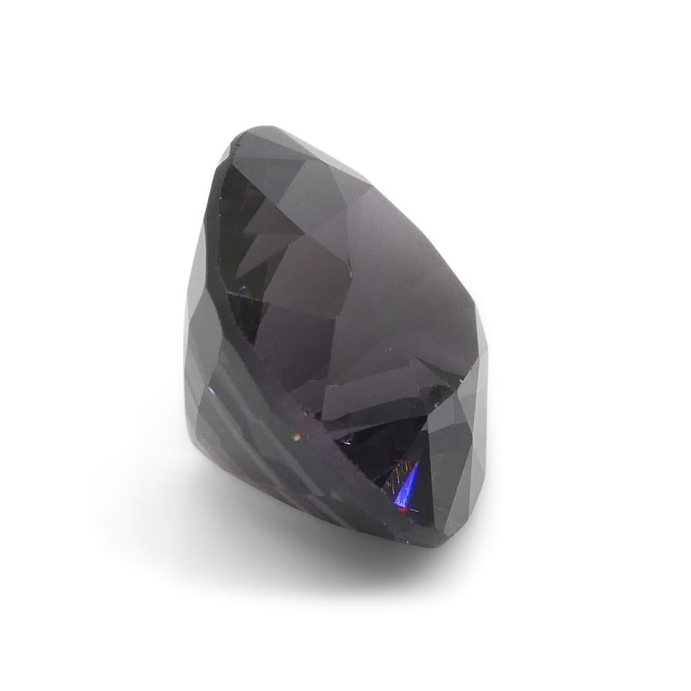 4.69ct Spinello viola rettangolare a cuscino dalla Birmania in vendita 3