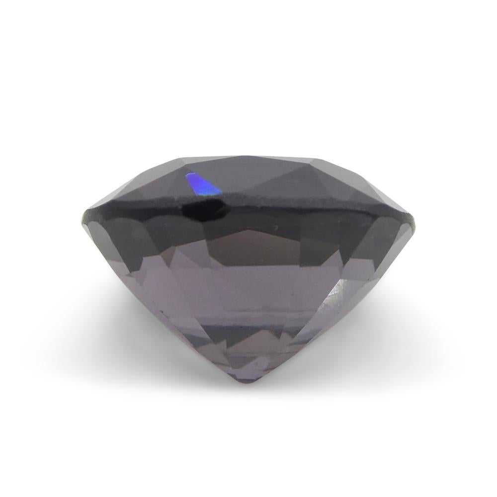 4.69ct Spinello viola rettangolare a cuscino dalla Birmania in vendita 4