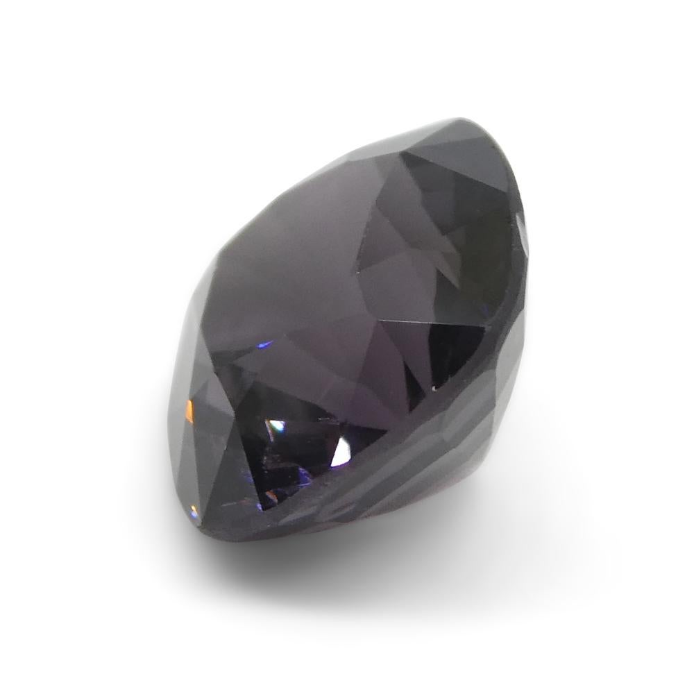 4.69ct Spinello viola rettangolare a cuscino dalla Birmania in vendita 5