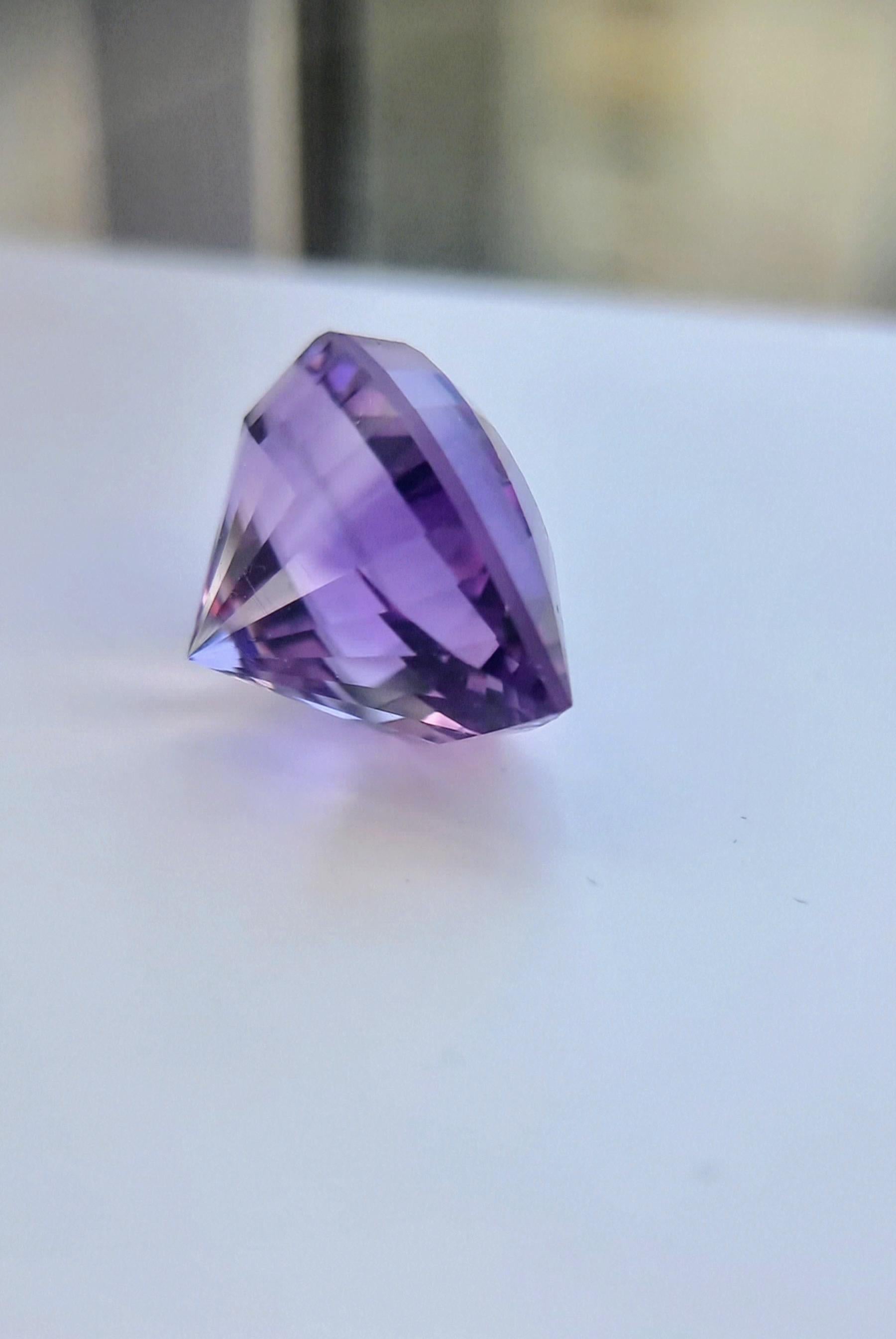 46ct Natural Purple Amethyst Custom Design Cleopatra Eye 12