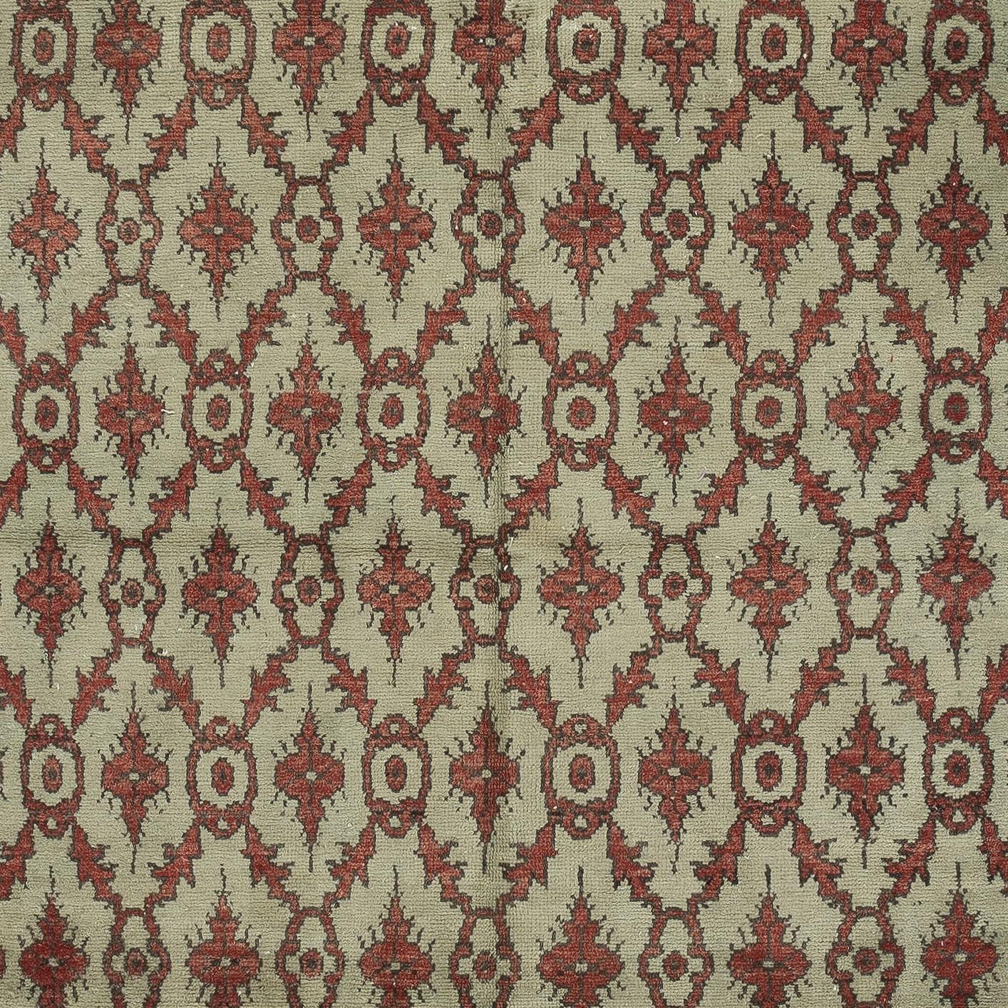Alfombra de Pasillo Vintage de 4,6x10,5 pies. Alfombra de pasillo de diseño floral hecha a mano Anudado a mano en venta