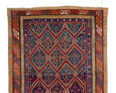 4.6x11.5 Ft Antique Serab Runner, Northwest Persia, One-of-a-Kind Rug, CA 1875