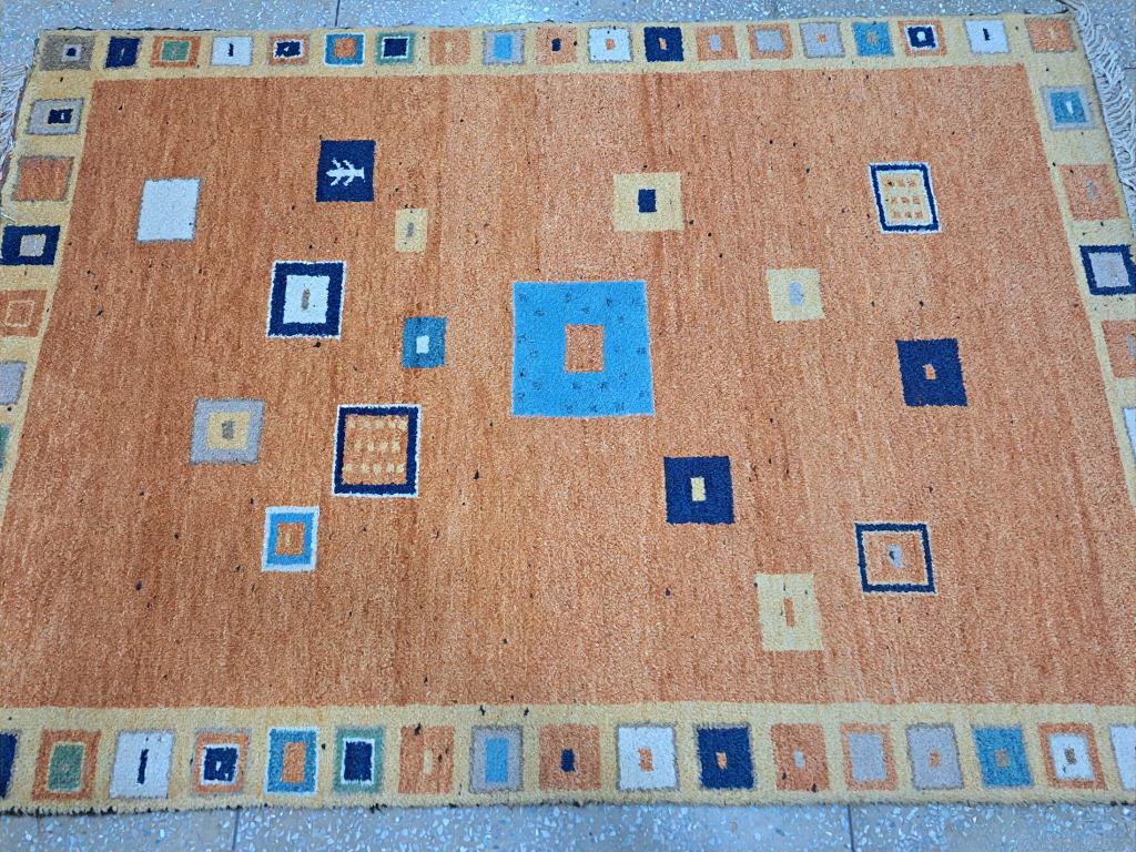 4.6x6.6 Ft New Handknüpfteppich. 100% Wolle. Wohnzimmer Teppichboden. Maßgefertigte Optionen A. (Moderne) im Angebot