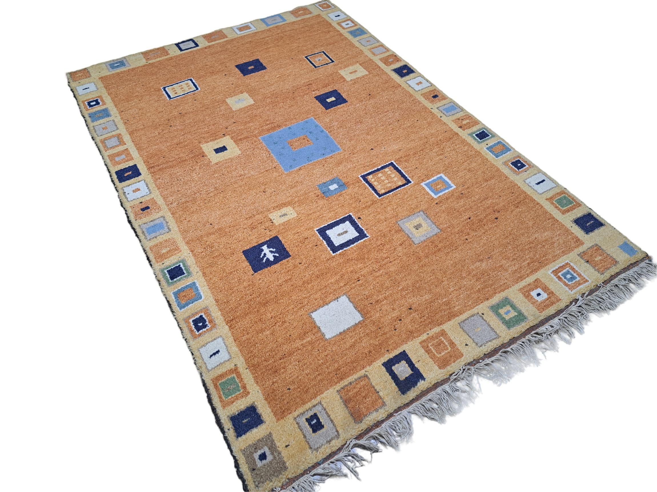 4.6x6.6 Ft New Handknüpfteppich. 100% Wolle. Wohnzimmer Teppichboden. Maßgefertigte Optionen A. (Handgeknüpft) im Angebot