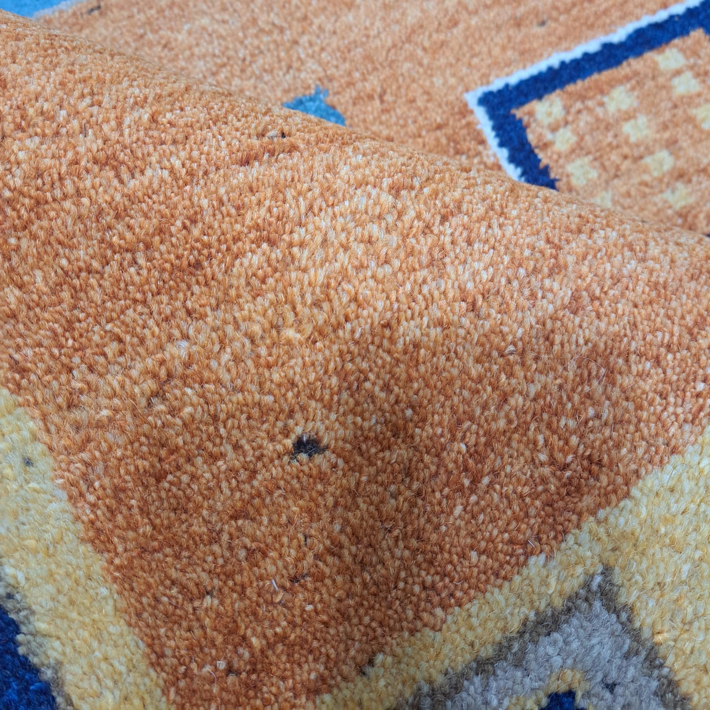 4.6x6.6 Ft New Handknüpfteppich. 100% Wolle. Wohnzimmer Teppichboden. Maßgefertigte Optionen A. im Zustand „Neu“ im Angebot in Spring Valley, NY