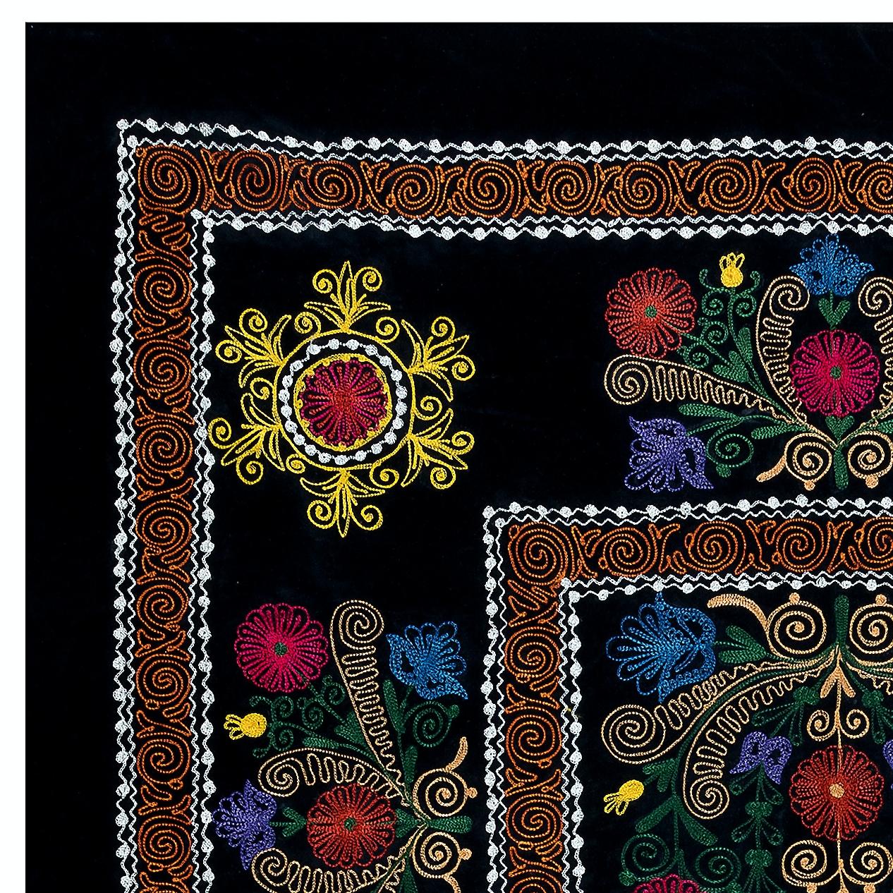 Suzani, a Central Asian term for a specific type of needlework, is also the broader name for the hugely popular decorative pieces of textile that feature this needlework in vivid colors with bold, expressive floral and botanical designs, natural