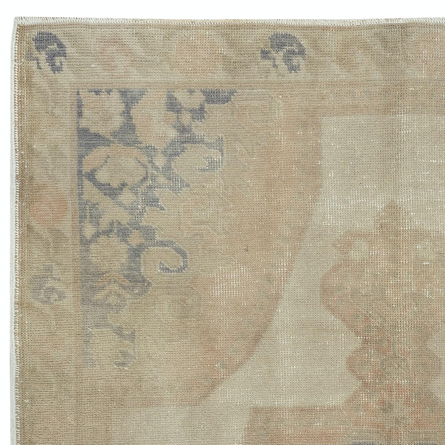 Turco Tappeto d'accento turco vintage fatto a mano da 4,6x7,3 piedi per arredamento country e casalingo in vendita