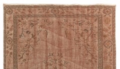 Mid-20th Century Hand-Knotted Turkish Area Rug in Muted Colors