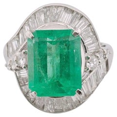 4.7 Carat Emerald Cocktail Ring in PT900