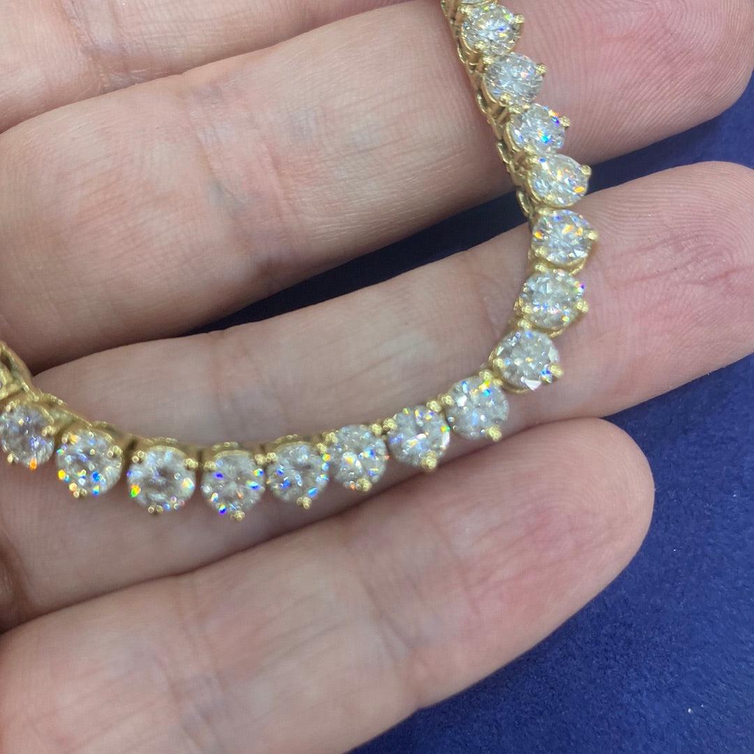 Women's 47 Carat Round Brilliant Diamond Opera Necklace Certified For Sale