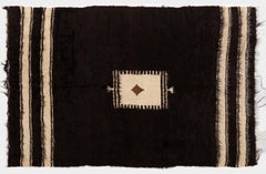 4.6x6.3 Ft Flat-Weave Mohair Rug, Ideal as Bed and Floor Cover, Sofa Throw