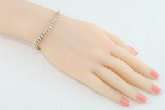 4.70 Carat Diamond Yellow Gold Tennis Bracelet