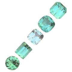 Superbe ensemble de tourmaline menthe non sertie de 4,70 carats pour la fabrication de bijoux