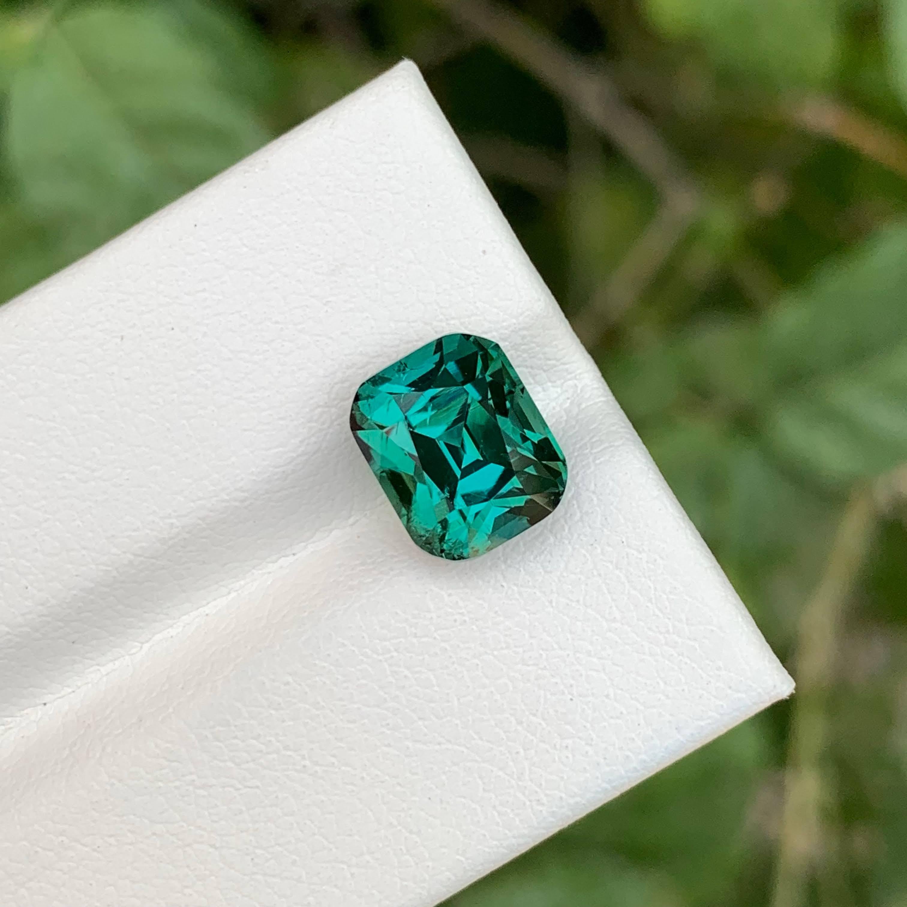4,70 quilates de turmalina verde laguna suelta talla cojín gema afgana en Nuevo estado para la venta en Bangkok, TH