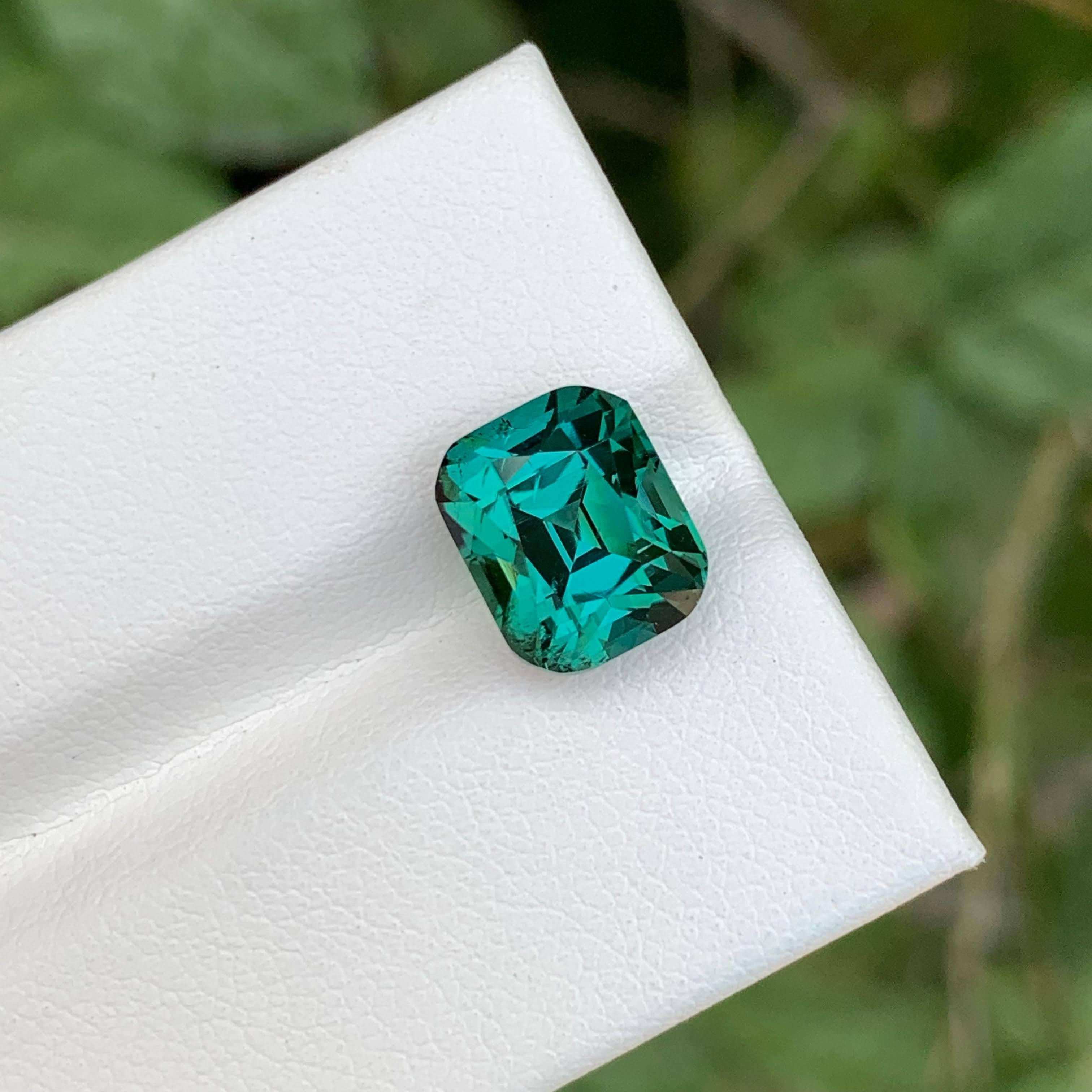 4,70 quilates de turmalina verde laguna suelta talla cojín gema afgana en venta 1
