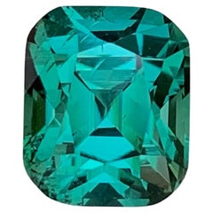 4.70 Carat Loose Lagoon Green Tourmaline Stone Cushion Cut Afghan Gemstone