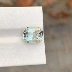 4.70 Carat lovely Loose Green Amethyst Octagon Shape Gem For Necklace